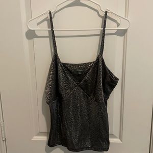 Cheetah sparkle tank top